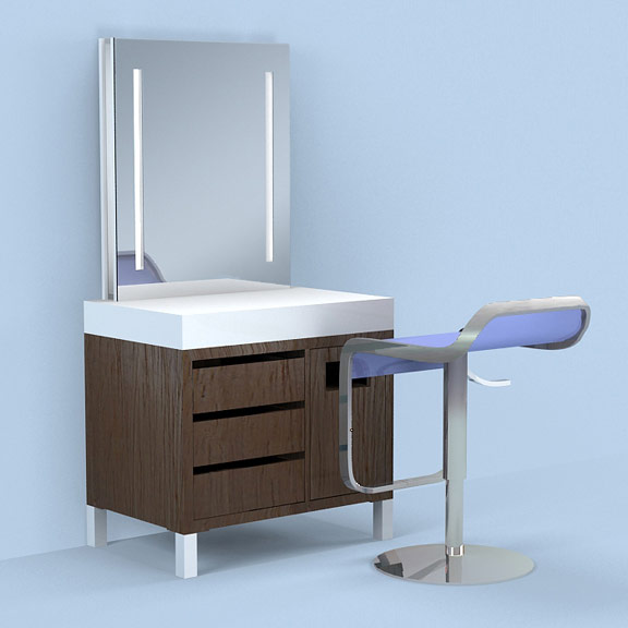 Hampton Make Up Table Salon Furniture Eurisko Design